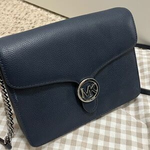 Michael Kors Vanna Navy Crossbody Bag